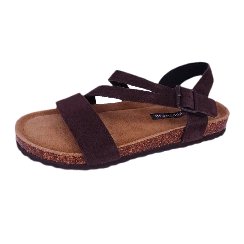 Men's Cork Footbed Sandals With Backstrap