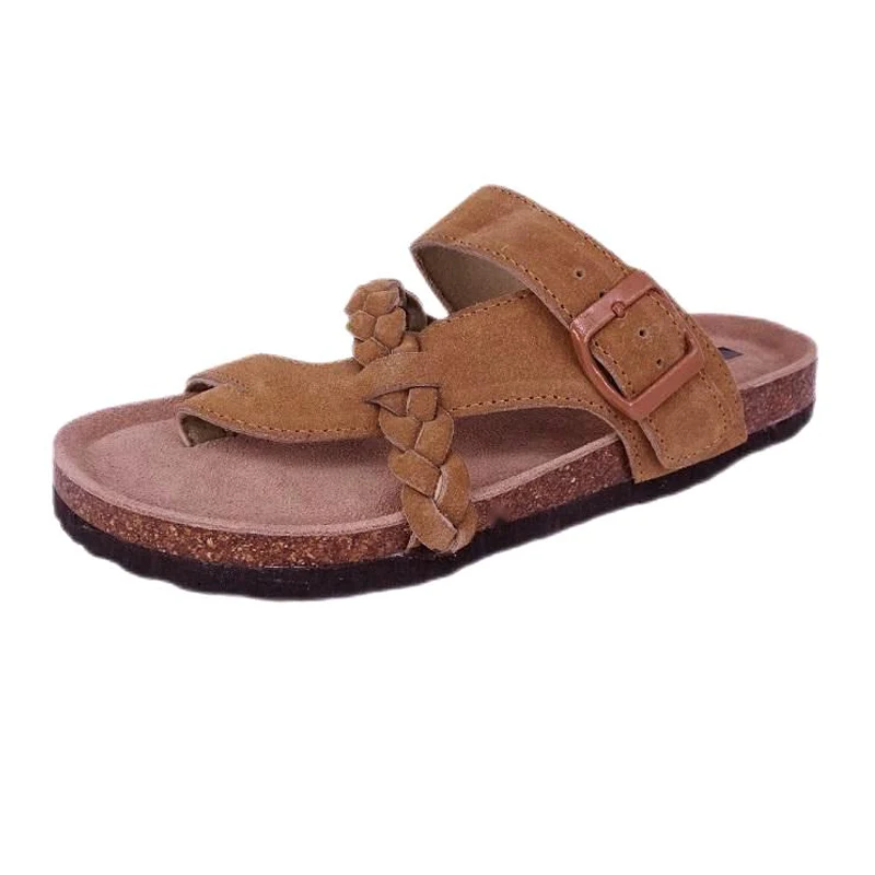 Women's Braided Strappy Footbed Sandals