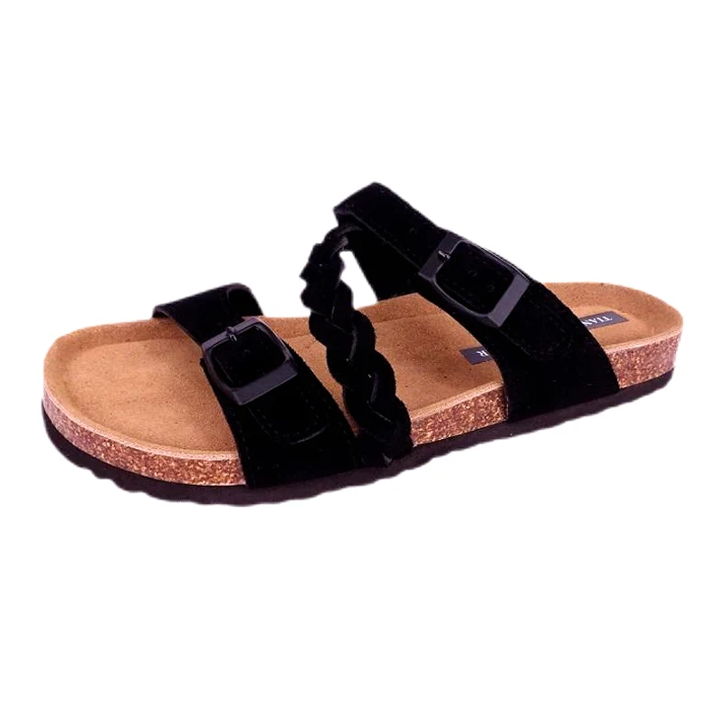 Women's Adjusted Widths Cork Footbed Sandals