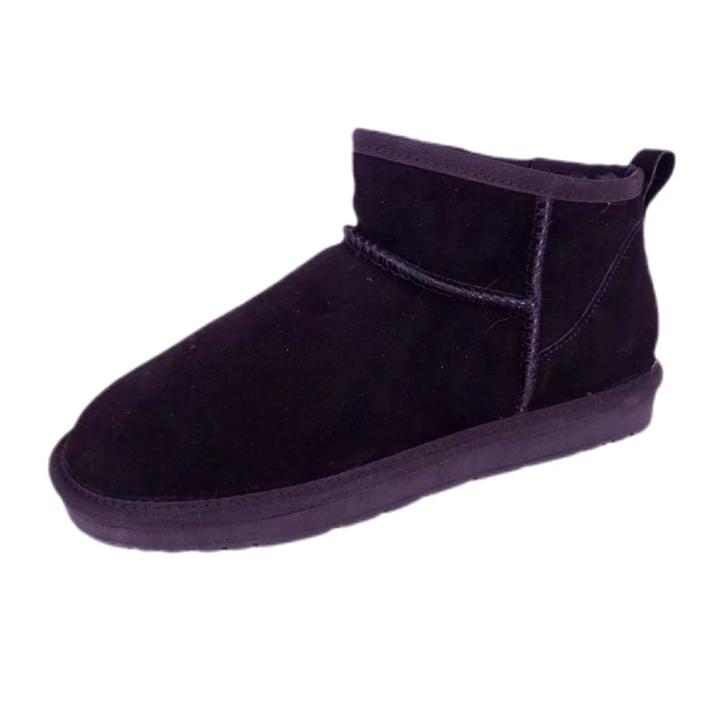 Women's Cow Suede Leather Ankle Snow Boots