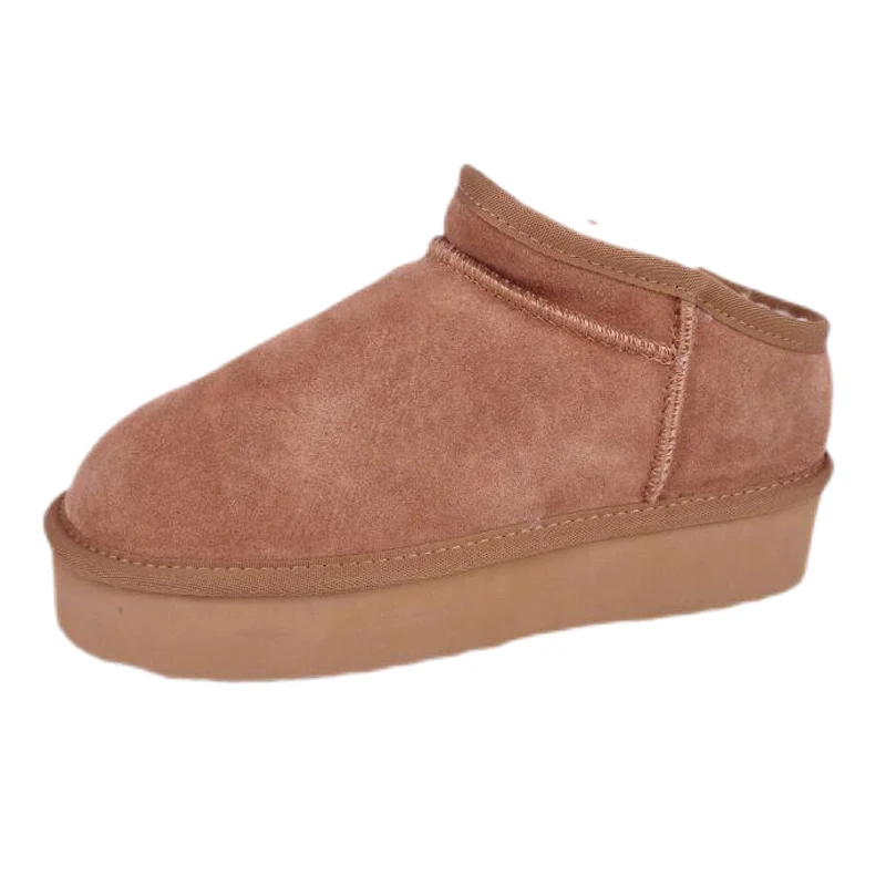 Women's Genuine Suede Cozy Platform Mule